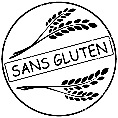 Sticker rond sans gluten