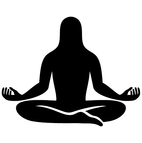 Silhouette yoga