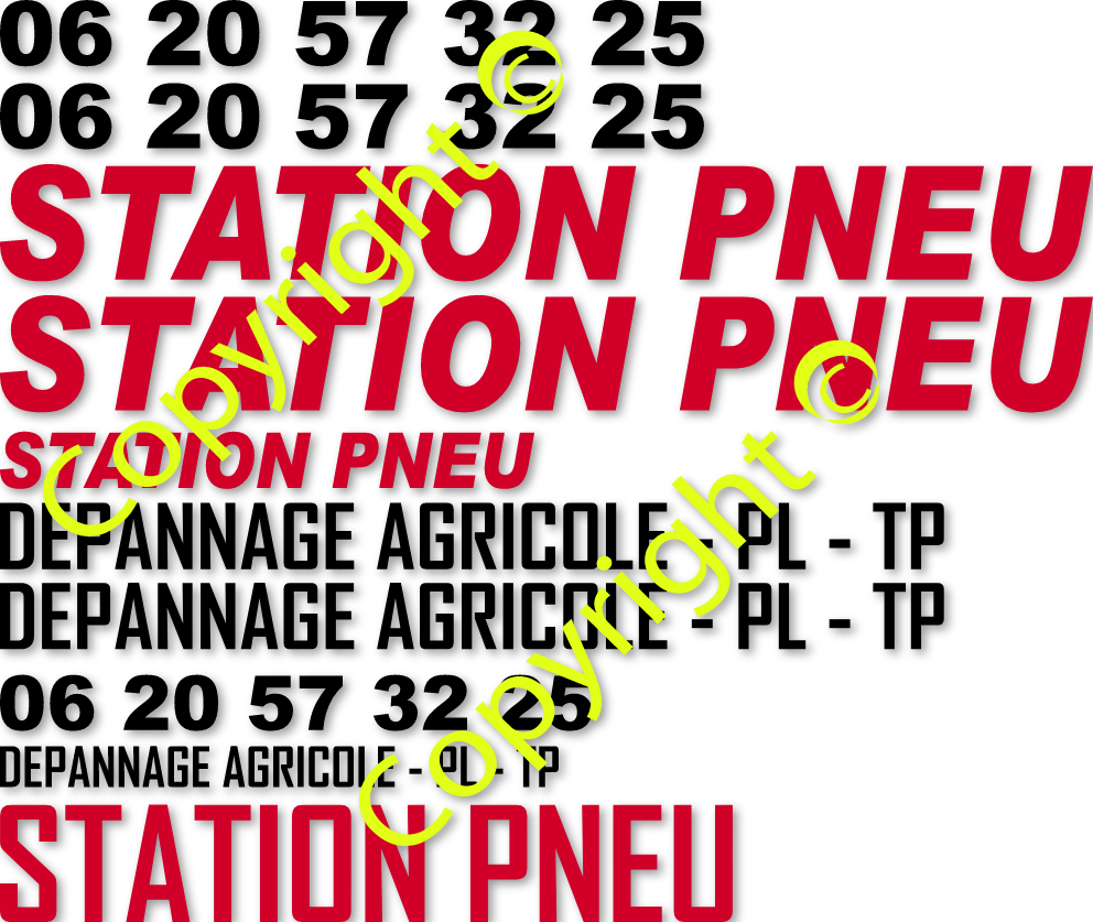 Stationpneu - Flocage camion