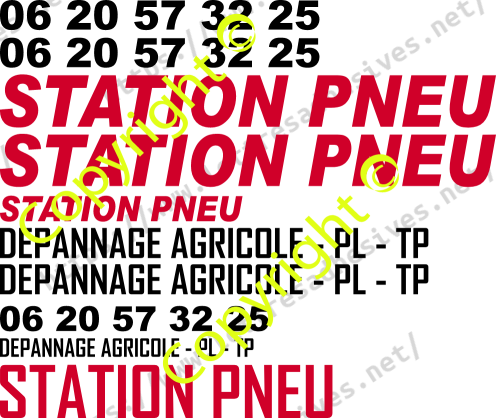 Stationpneu - Flocage camion