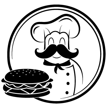 Sticker chef du hamburger