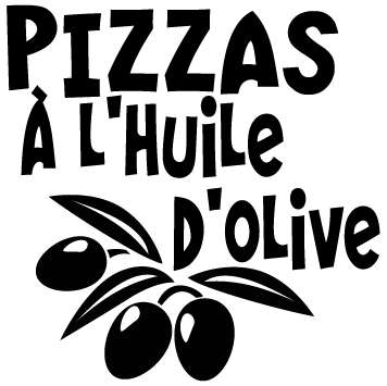 Sticker pour pizzeria Huile d'olive