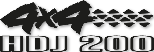 Stickers 4x4 HDJ 200