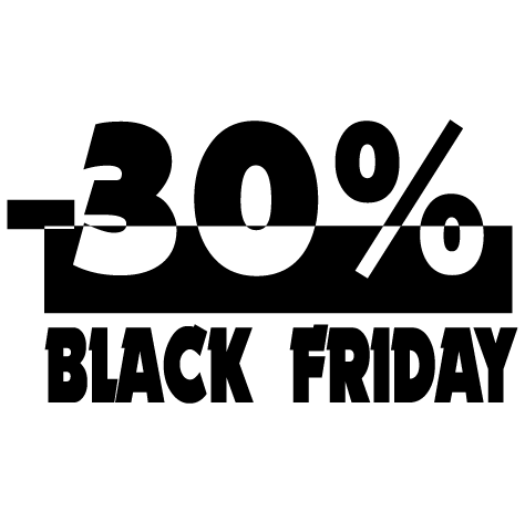 Sticker Black Friday -30%