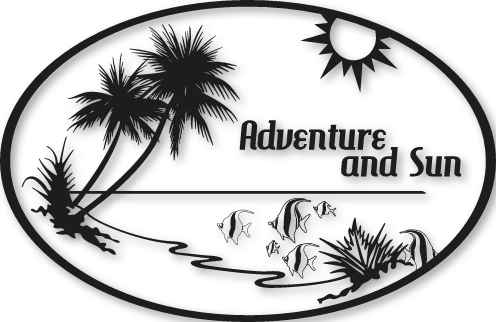 Sticker Adventure and sun  model Droit