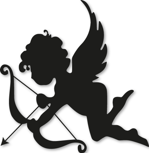 Sticker ange cupidon