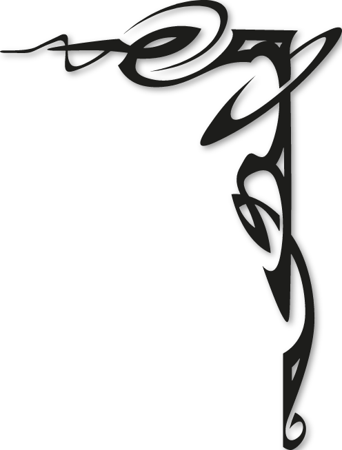 Sticker angle baroque