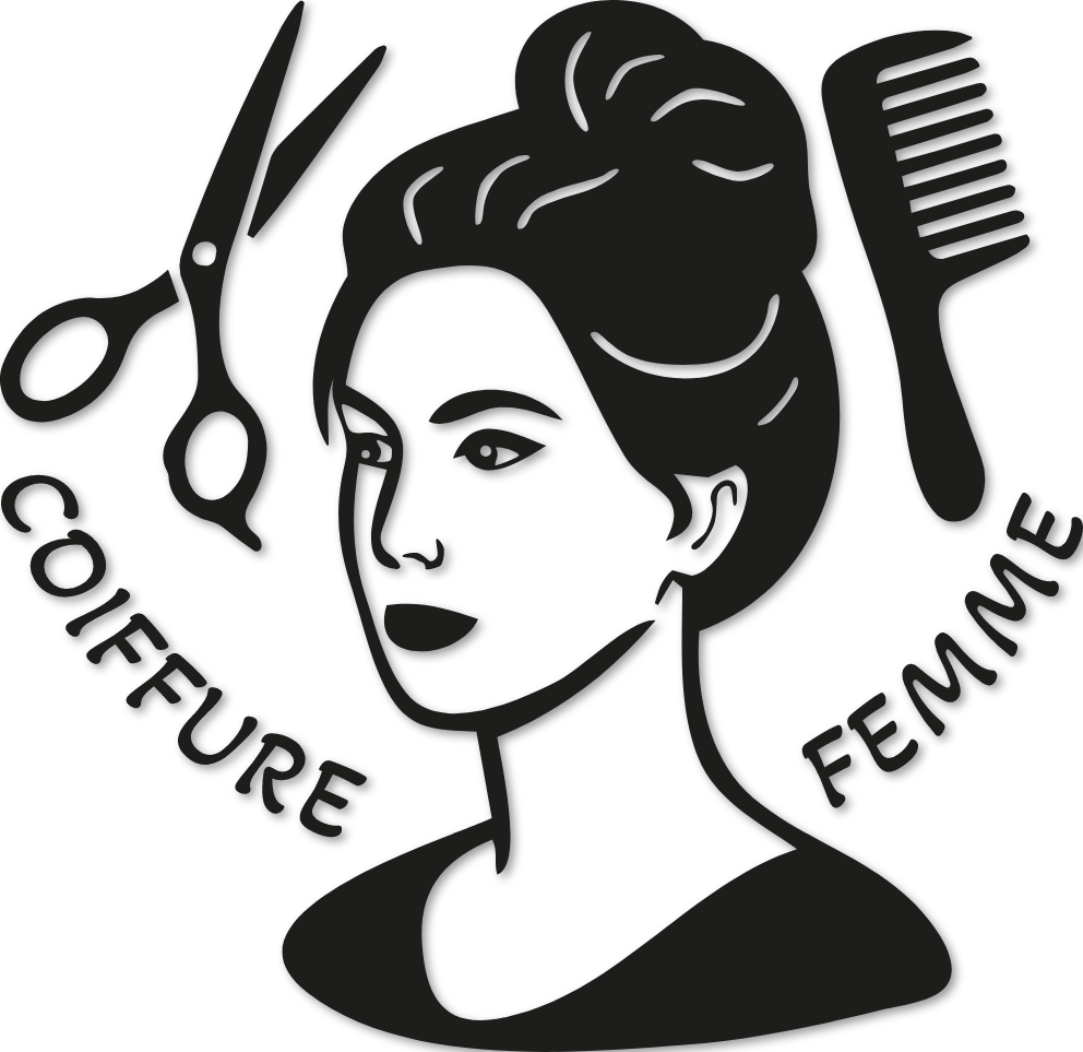 Sticker coiffure chignon