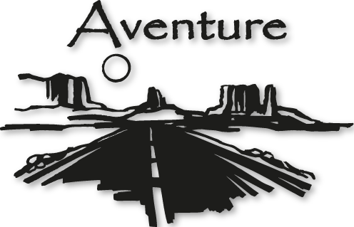 Sticker Aventure route 66 - Droit
