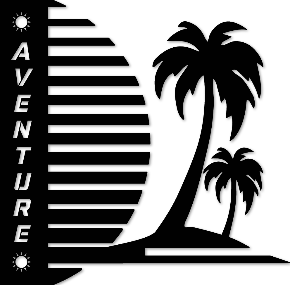 Sticker aventure vertical - Droit