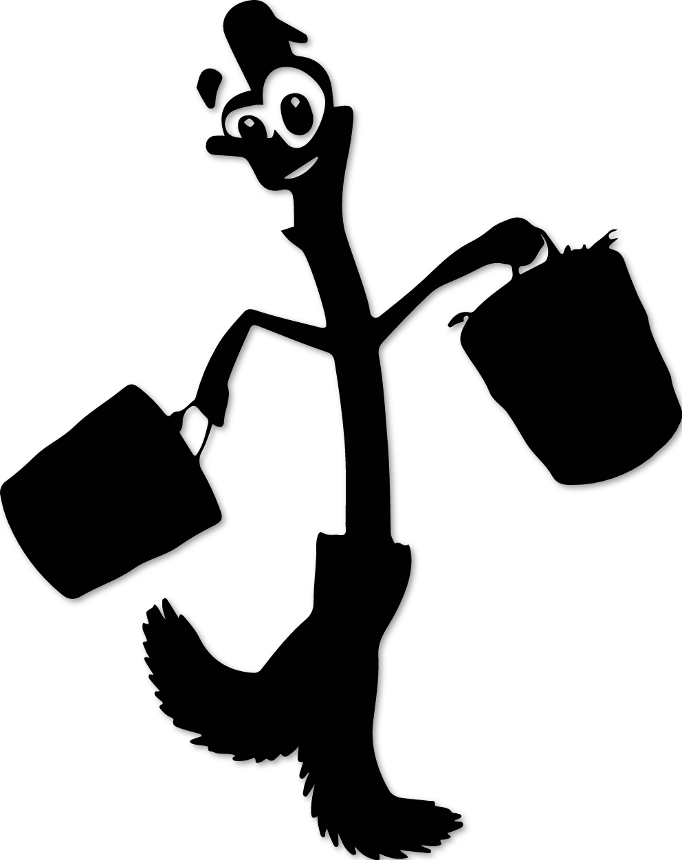 Sticker balai ménage