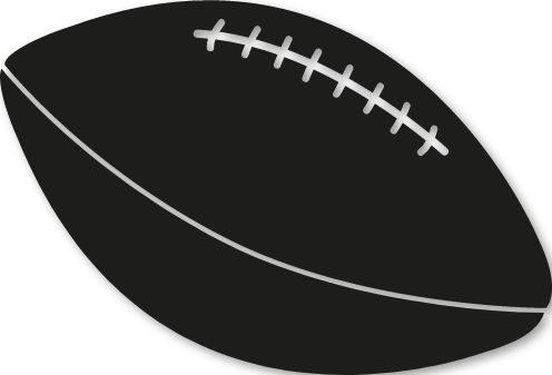 Sticker ballon football américain