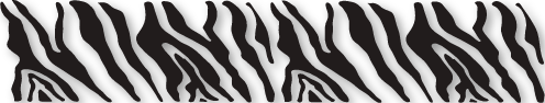 Sticker bande zébrée
