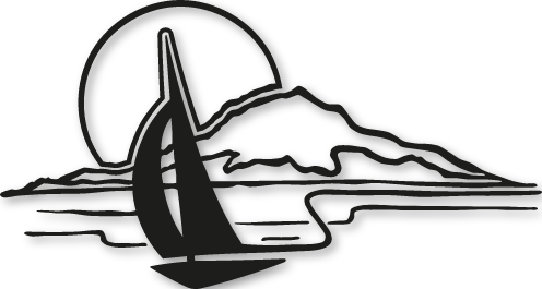 Sticker montagne coucher de soleil