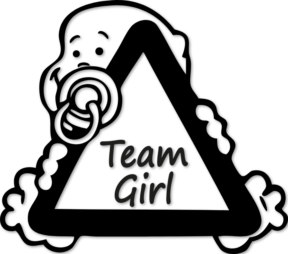 Sticker bébé Team Girl