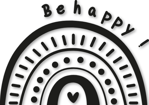 Sticker Be happy