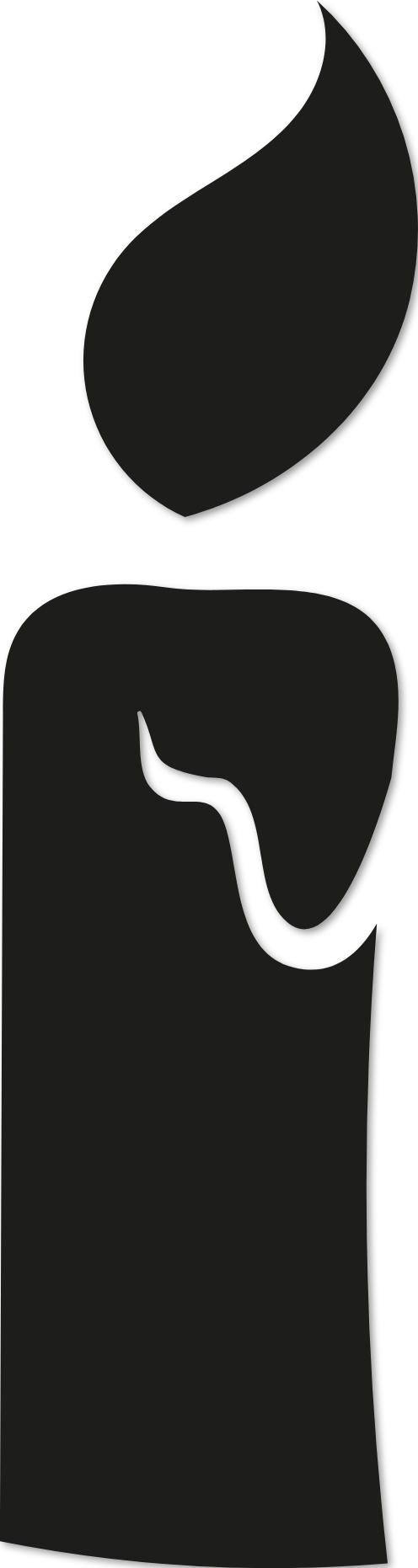 Sticker bougie de noël