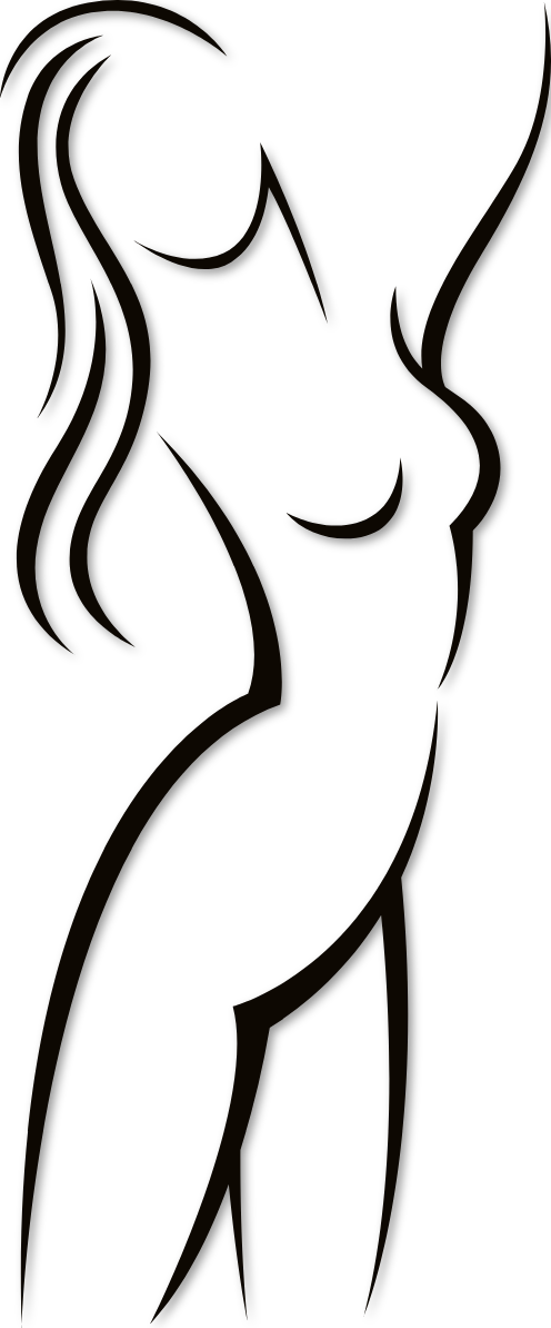 Stickers buste Femme nue