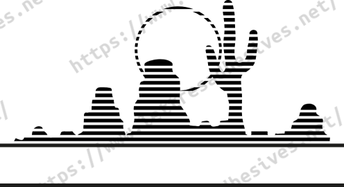 Sticker cactus désert