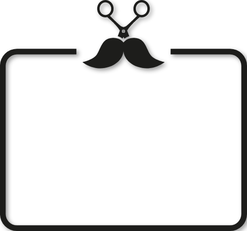 Sticker cadre horaires salon de Barbier