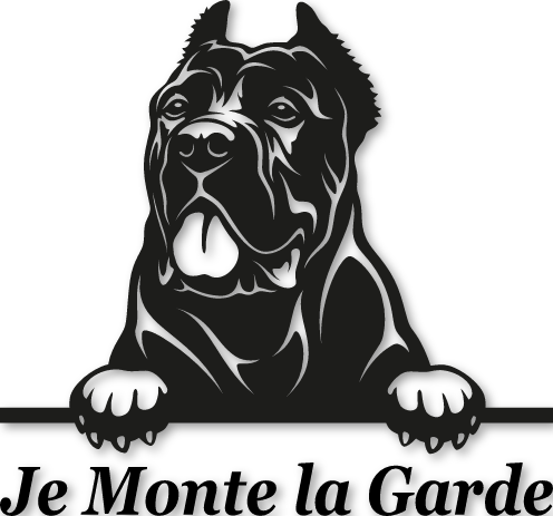 Sticker cane corso monte la garde