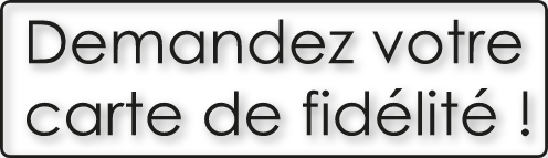 Sticker carte de fidélité
