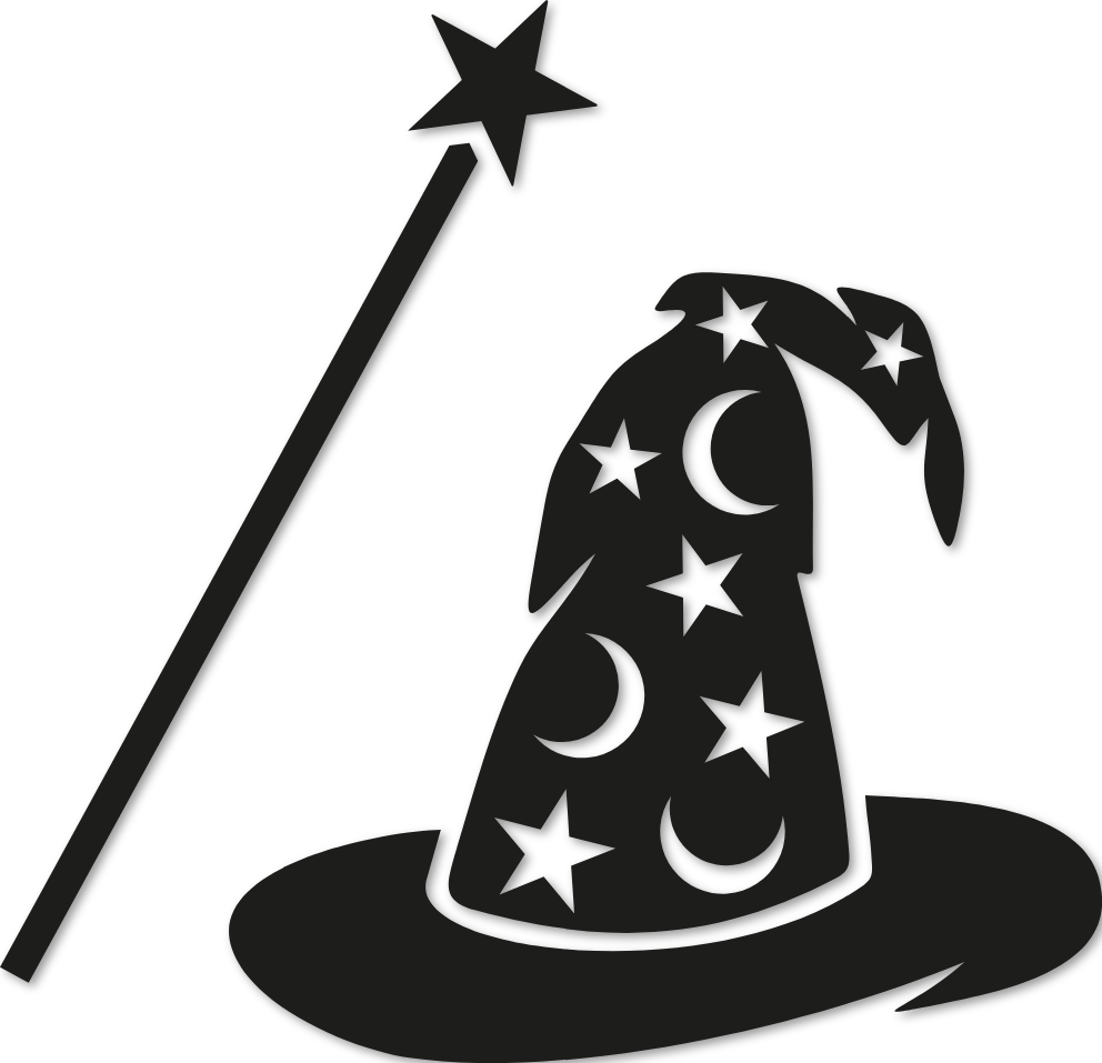 Sticker chapeau de sorcière