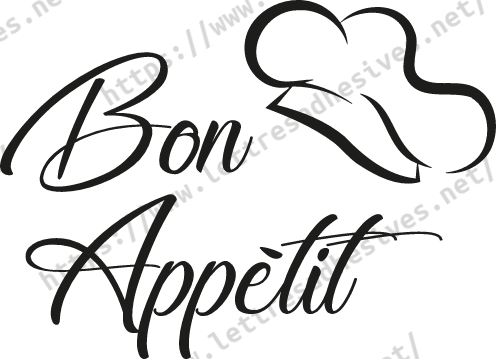 Stickers chef bon appétit