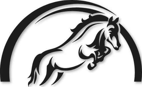 Sticker cheval saut d'obstacle