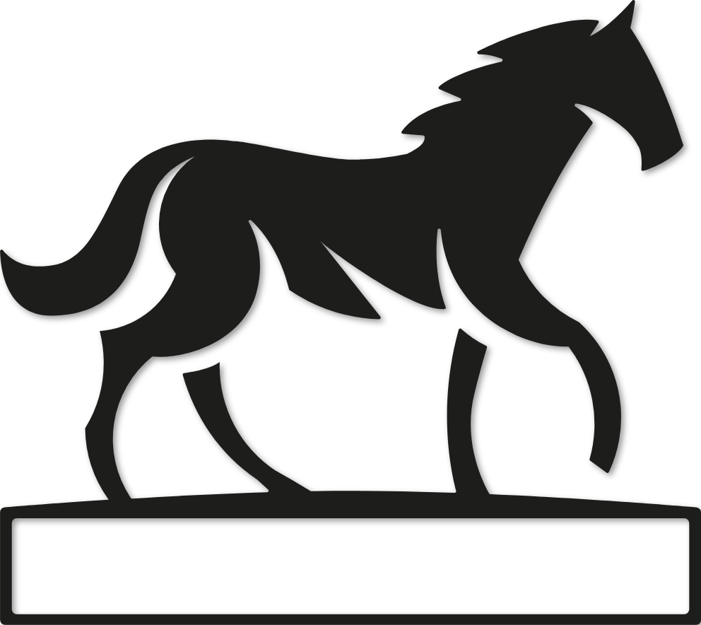 Sticker cheval texte personnalisable
