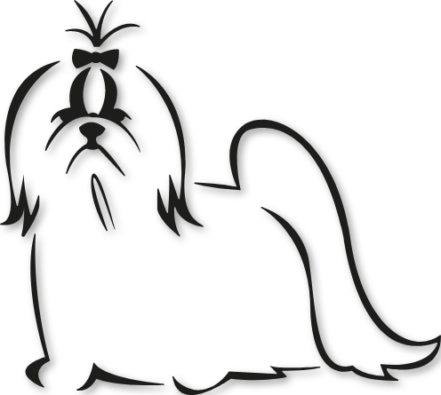 Sticker chien Bichon Maltais