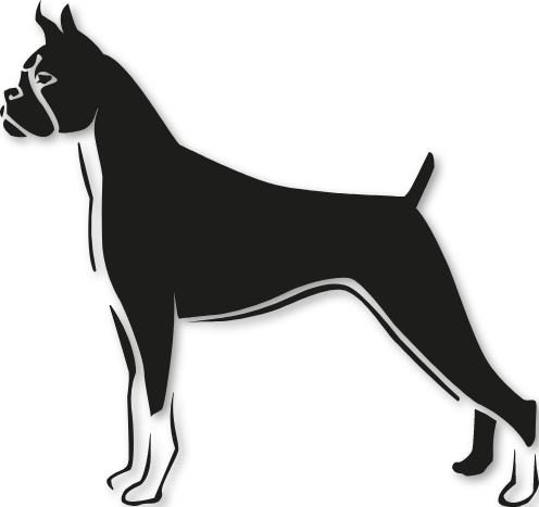 Sticker chien Boxer