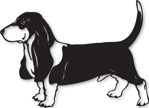 Sticker chien de chasse