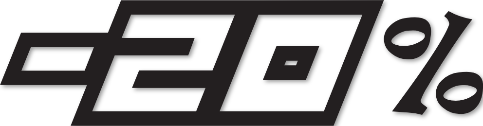 Sticker chiffre -20%