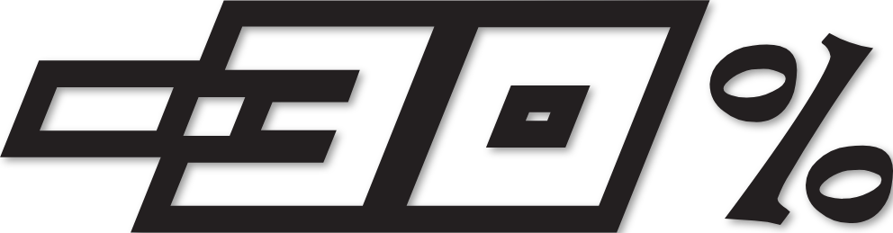 Sticker chiffre -30%