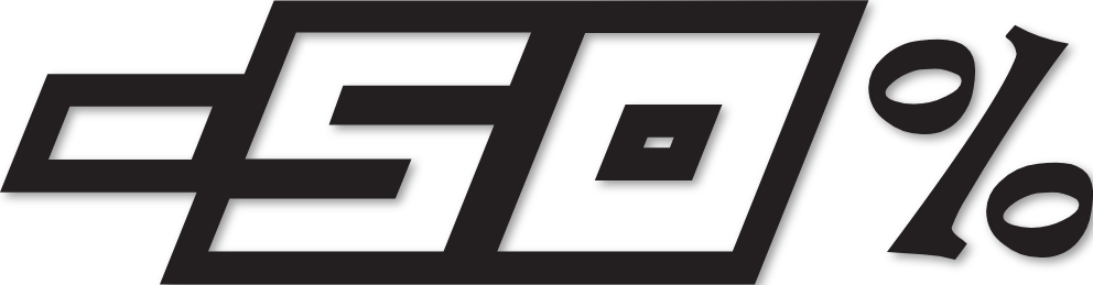 Sticker chiffre -50%