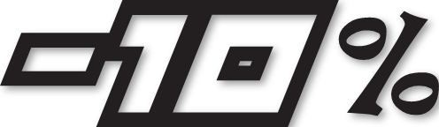 Sticker chiffre marquage -10%