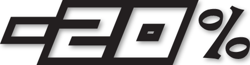 Sticker chiffre marquage -20%