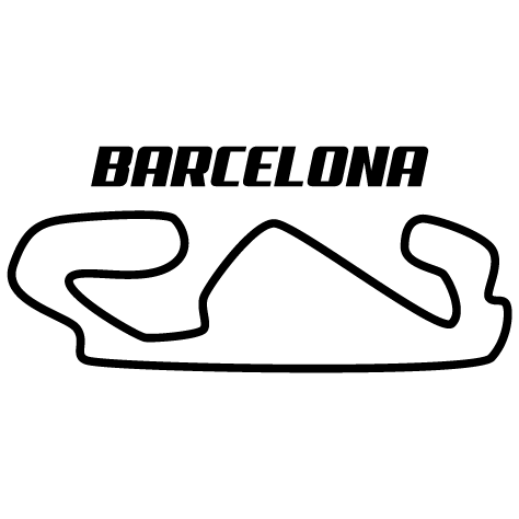 Sticker circuit Barcelona