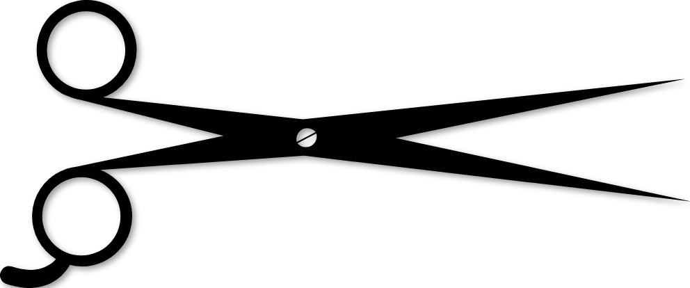 Sticker ciseaux de coiffure