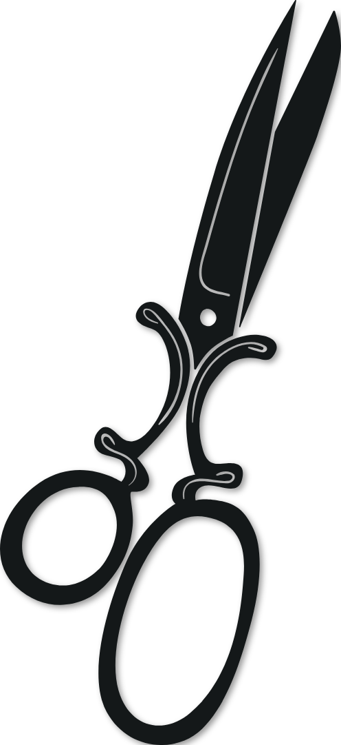 Sticker ciseaux vintage : RET02
