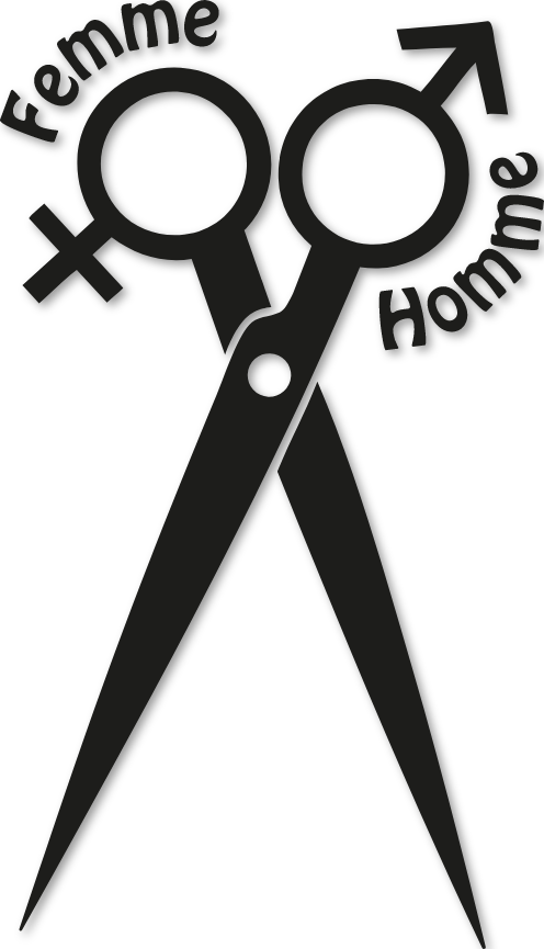 Sticker coiffure ciseaux