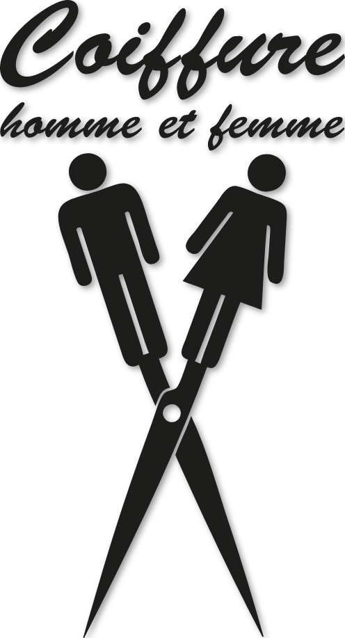 Sticker coiffure femme homme
