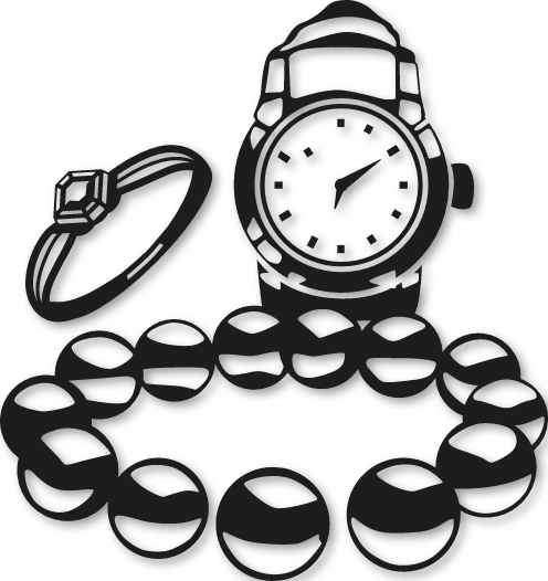 Sticker collier montre