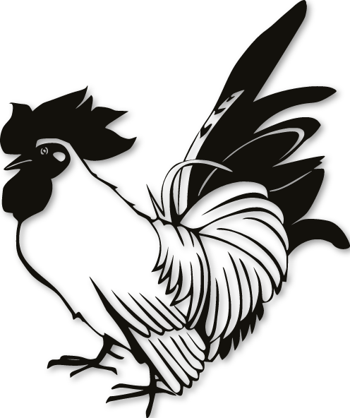 Stickers coq fermier