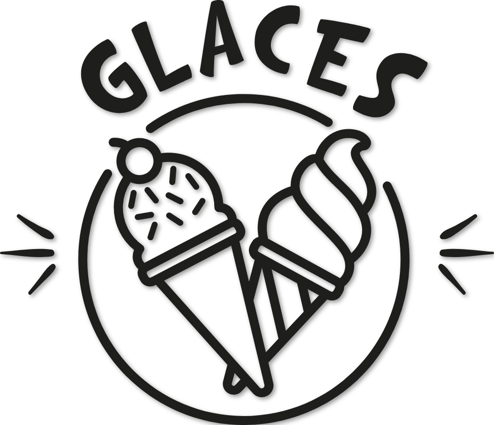 Sticker cornet de glaces