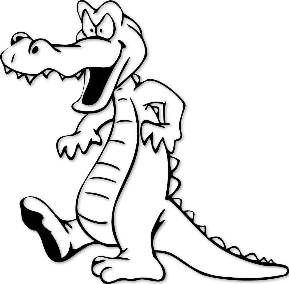 Stickers crocodile dinosaure