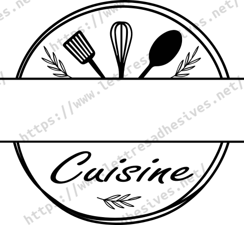 Sticker cuisine ustensiles