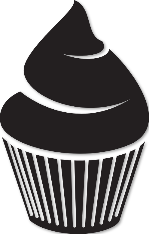 Sticker cupcake