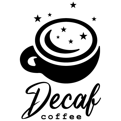 Sticker decaf coffee